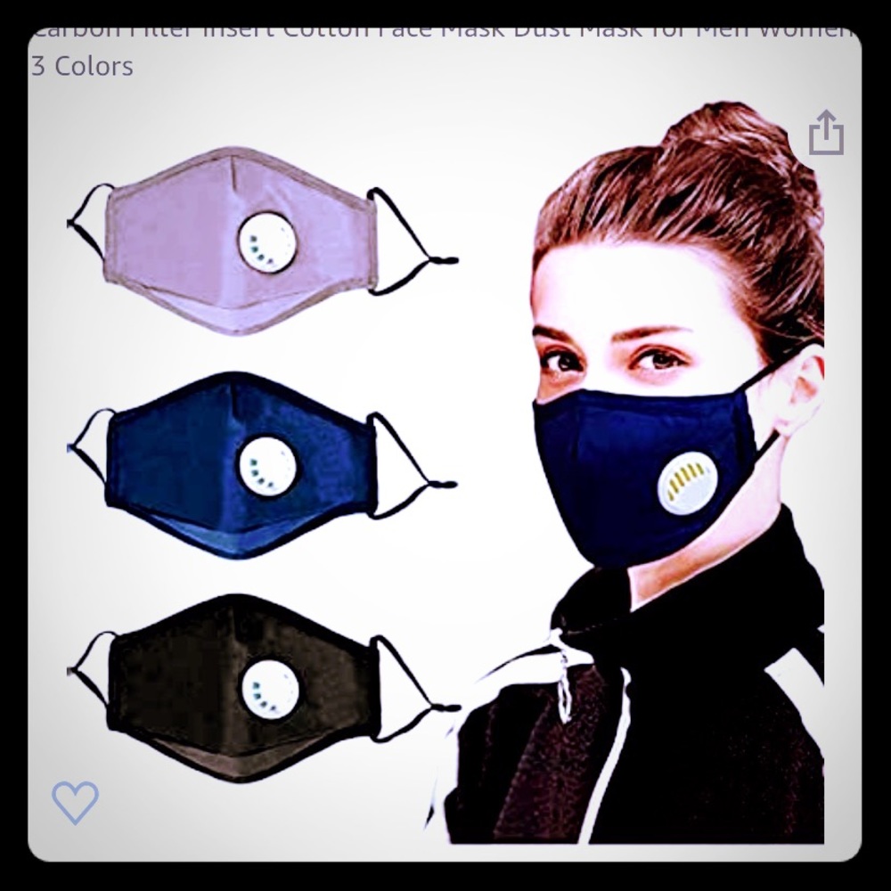 Mask with 2 filters in blue